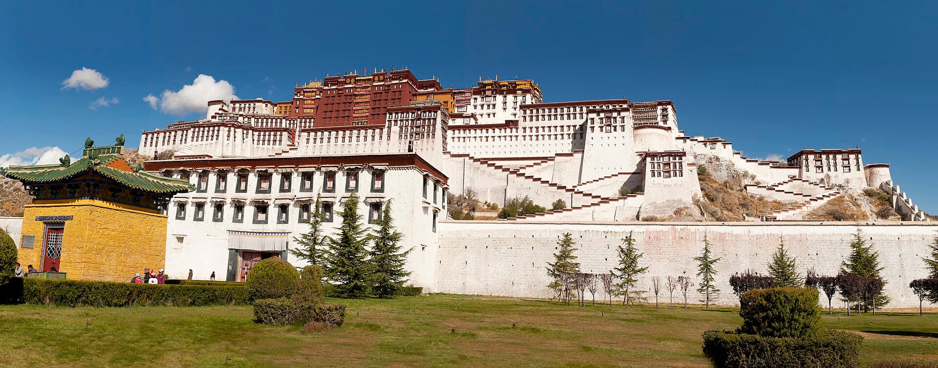 The Potala Palace in Lhasa at dusk